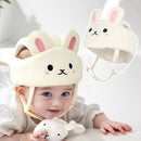 Capacete de segurança infantil macio e sem impactos, malha respirável, almofada para cabeça de criança, proteção ajustável para cabeça de bebê e absorção de choque